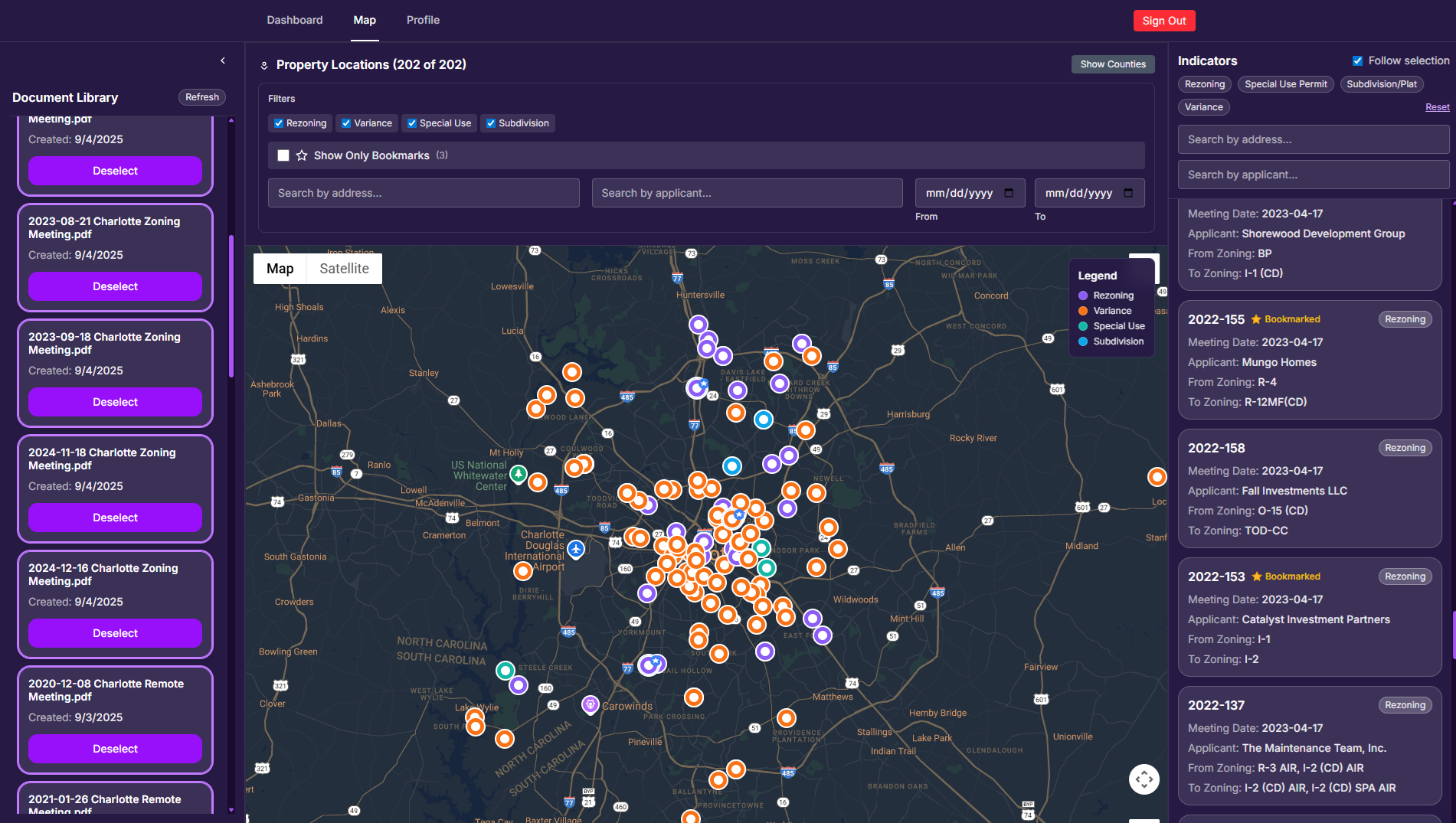 LandScout Main Interface